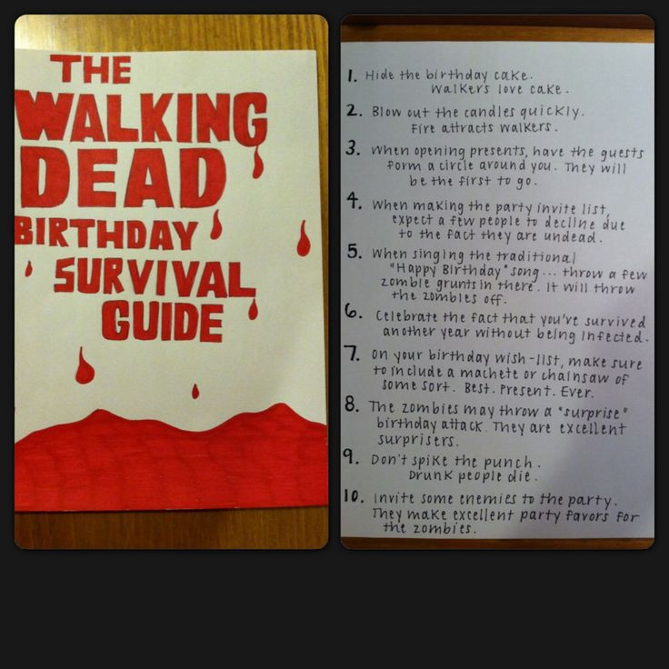 Best ideas about Walking Dead Birthday Card
. Save or Pin Birthday card I made my brother in honor of our favorite Now.