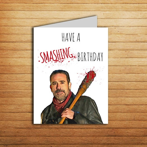Best ideas about Walking Dead Birthday Card
. Save or Pin The Walking Dead Birthday Card Printable Funny Negan Card Now.