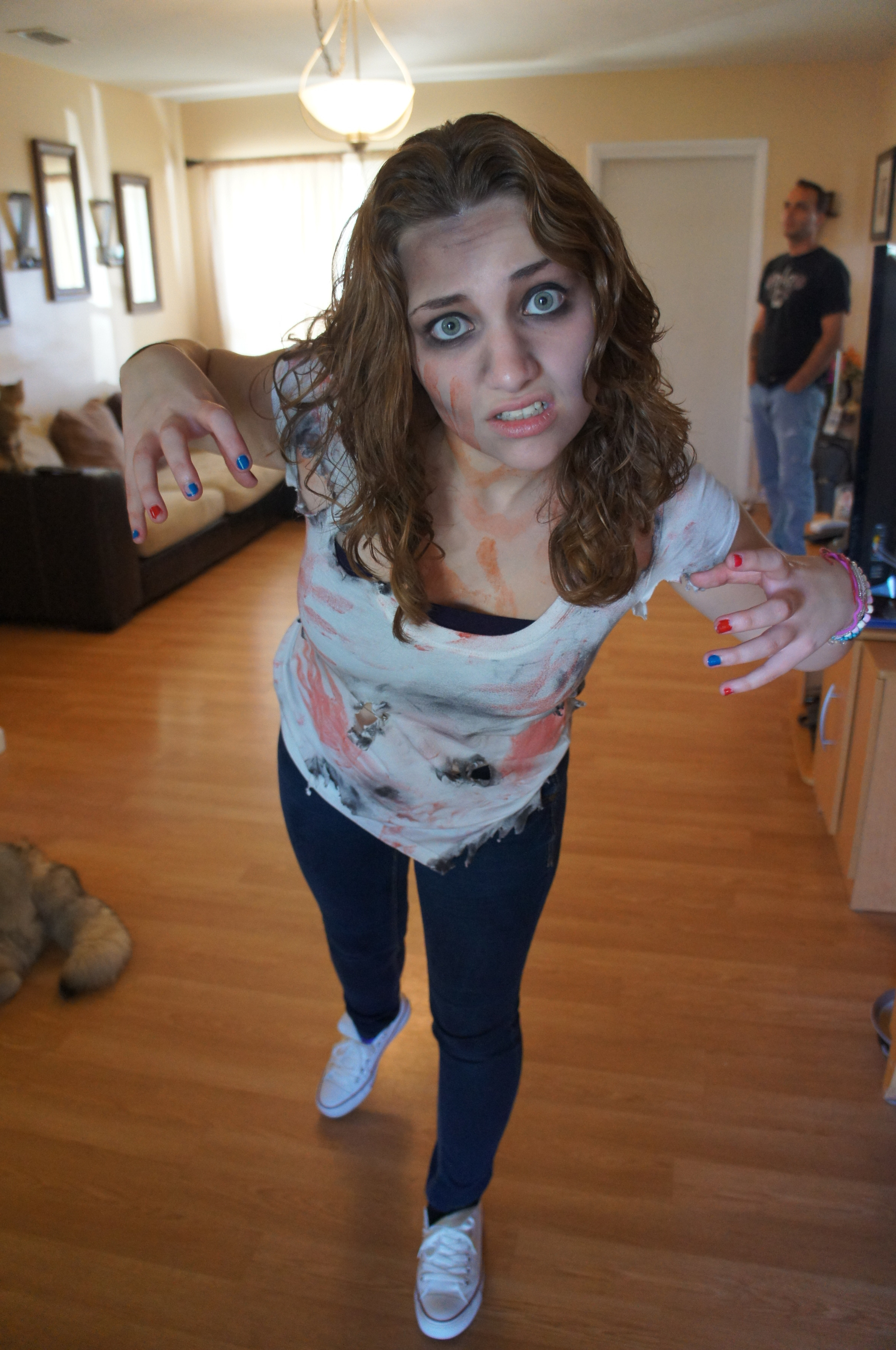 Best ideas about Walking Dead Costume DIY
. Save or Pin Homemade Scary Fun The Walking Dead Zombie Costume The Now.