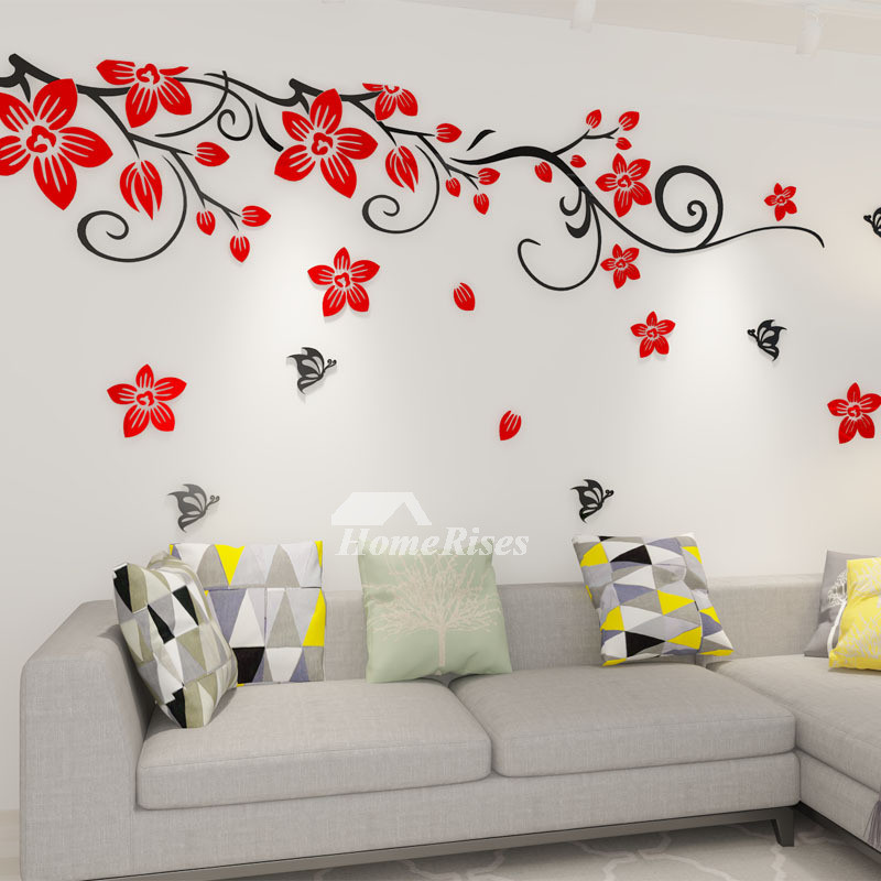 Best ideas about Wall Decals For Living Room
. Save or Pin Flower Wall Decals Acrylic 3d Self Adhesive Living Room Now.