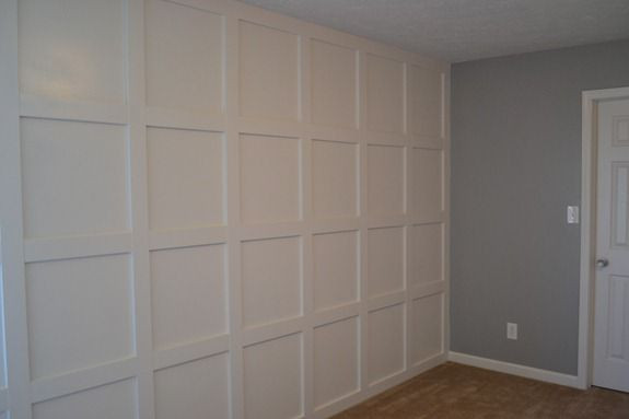 Best ideas about Wall Molding DIY
. Save or Pin Feature wall grid moulding DIY tutorial Walls Now.