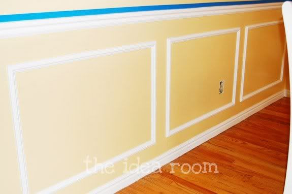 Best ideas about Wall Molding DIY
. Save or Pin DIY Faux Wainscotting The Idea Room Now.