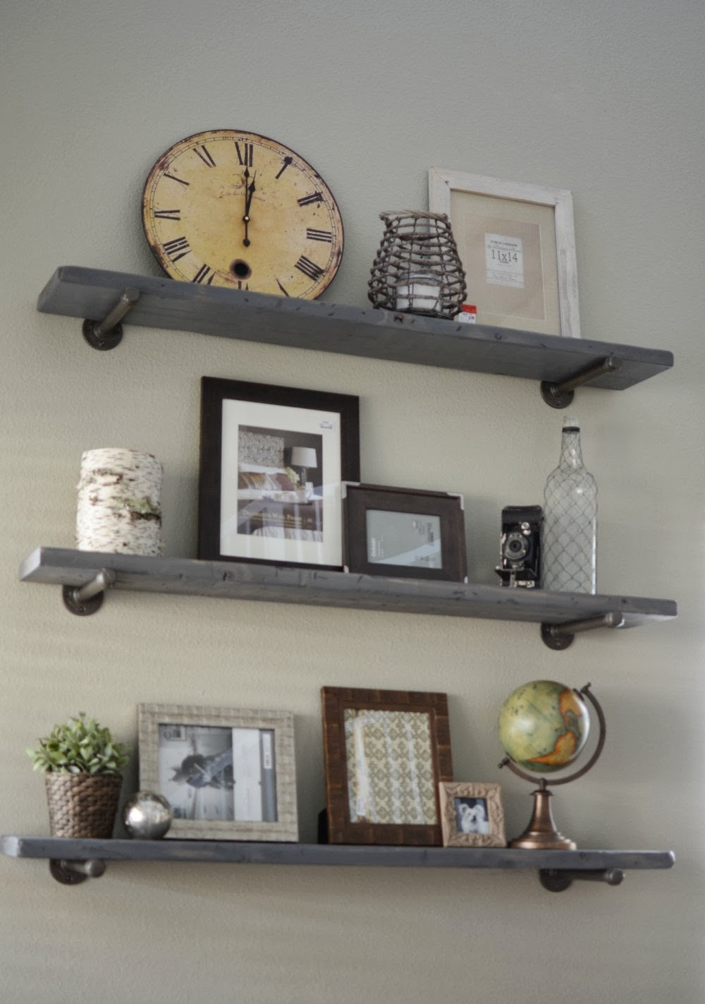 Best ideas about Wall Shelves DIY
. Save or Pin Loving What We Live Wall Display on DIY Restoration Now.