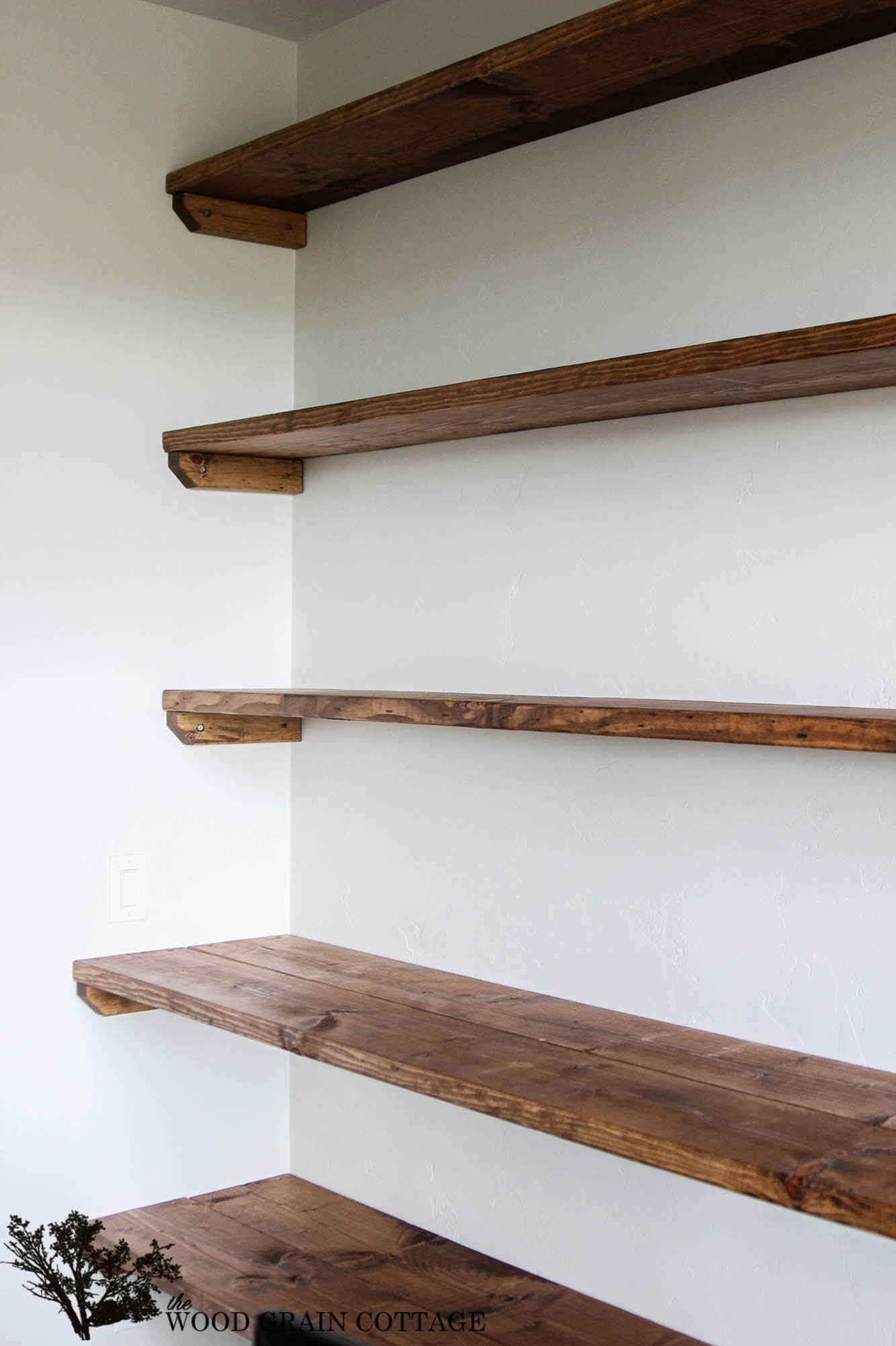 Best ideas about Wall Shelves DIY
. Save or Pin DIY Dining Room Open Shelving The Wood Grain Cottage Now.