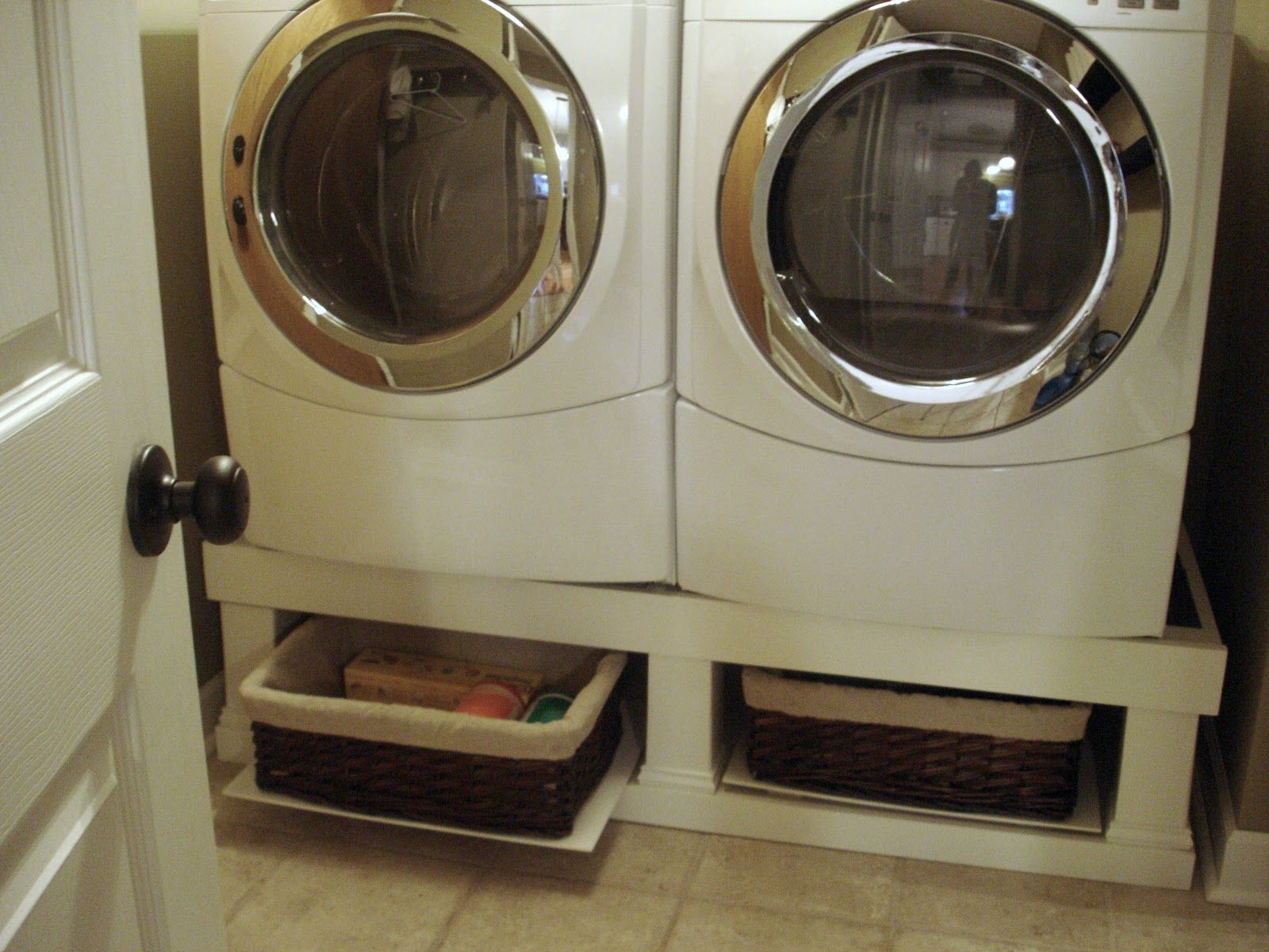Best ideas about Washer And Dryer Stands DIY
. Save or Pin Crazy Wonderful Washer Dryer Stand Installed Now.