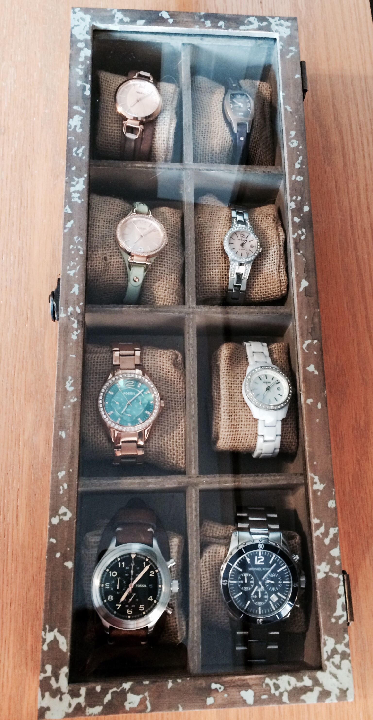 Best ideas about Watch Organizer DIY
. Save or Pin Homemade watch box made by Matt and me Now.