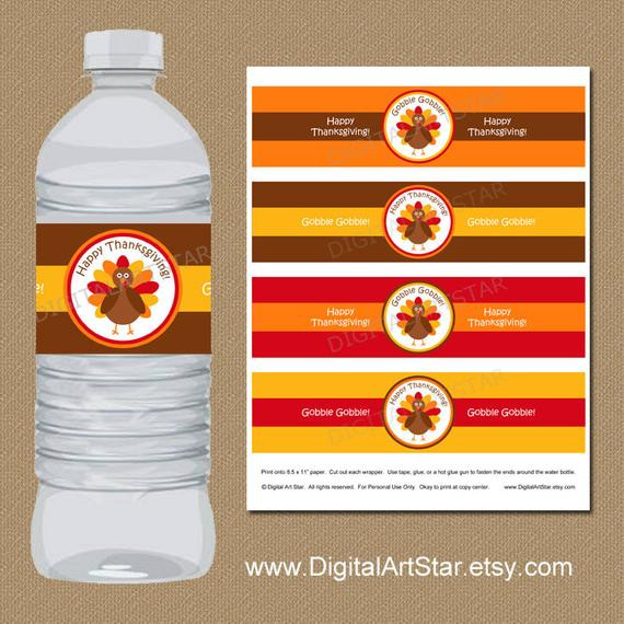 Best ideas about Water Bottle Label DIY
. Save or Pin Thanksgiving Water Bottle Labels DIY Printable Thanksgiving Now.