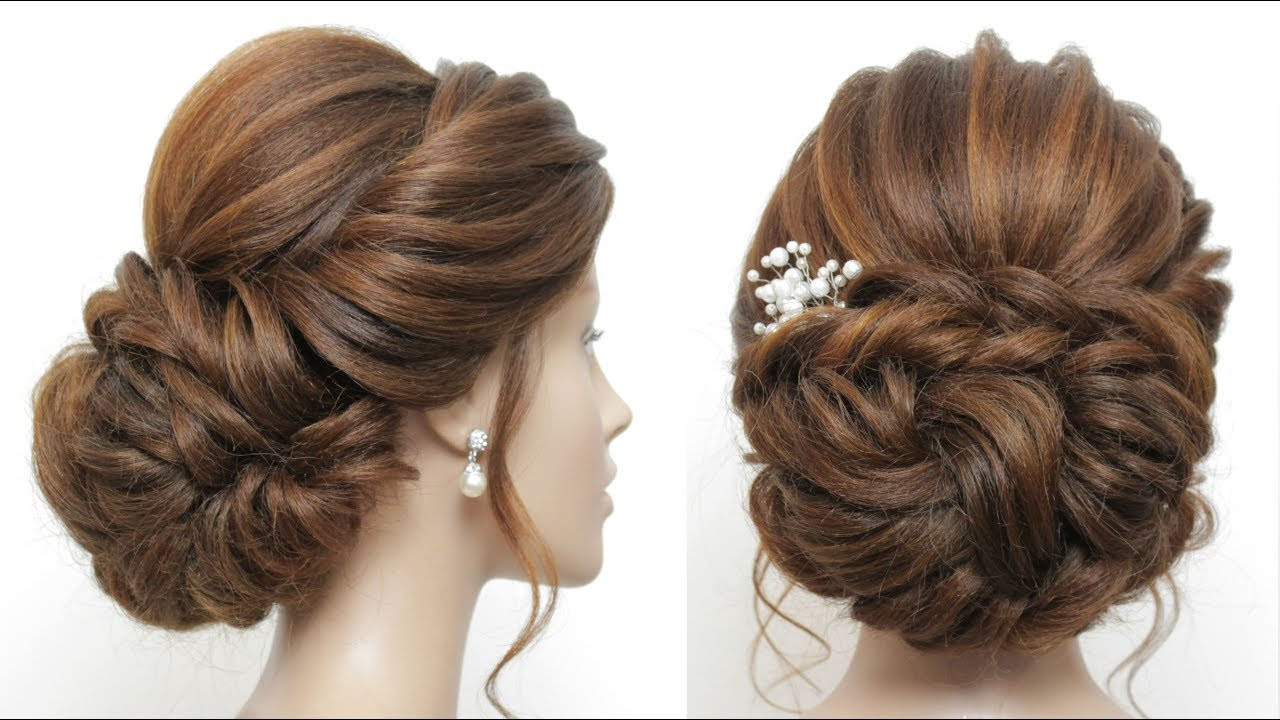 Best ideas about Wedding Bun Hairstyles
. Save or Pin New Low Messy Bun Bridal Hairstyle For Long Hair Wedding Now.