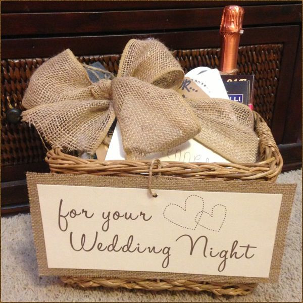 Best ideas about Wedding Gift Basket Ideas For Bride And Groom
. Save or Pin Could be a cute idea for the bride Wedding Night Now.