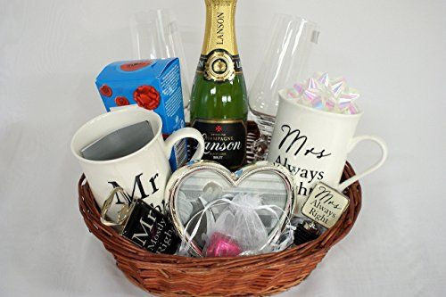 Best ideas about Wedding Gift Basket Ideas For Bride And Groom
. Save or Pin Personalised Mr & Mrs Wedding Anniversary Champagne Flutes Now.