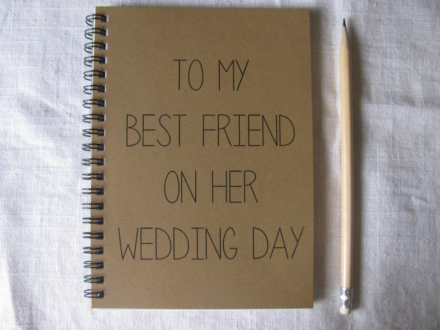 Best ideas about Wedding Gift Ideas For Best Friend
. Save or Pin To My Best Friend on her Wedding Day 5 x 7 by JournalingJane Now.
