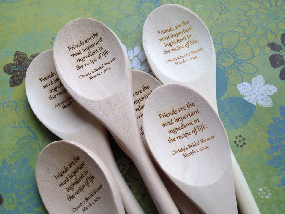 Best ideas about Wedding Gift Ideas For Guests
. Save or Pin Engraved Wooden Spoon Bridal Shower Guest Book by Now.