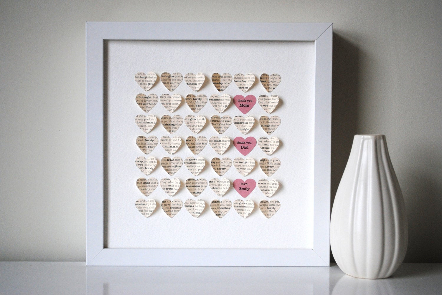 Best ideas about Wedding Gift Ideas For Parents
. Save or Pin Parents Thank You Gift Personalized 3D Hearts Made Now.