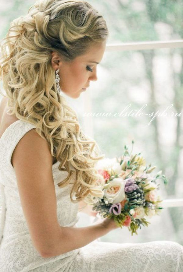 Best ideas about Wedding Hairstyles Down Curly
. Save or Pin 23 Stunning Half Up Half Down Wedding Hairstyles Pretty Now.