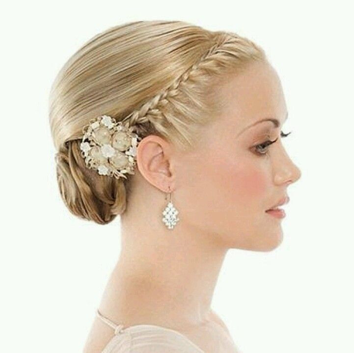 Best ideas about Wedding Hairstyles For Fine Hair
. Save or Pin Tight side bun with a tight braid Side buns Now.