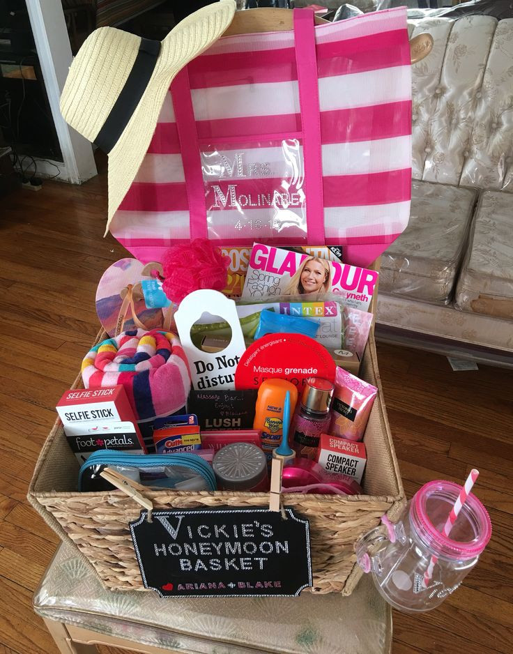 Best ideas about Wedding Shower Gift Basket Ideas
. Save or Pin 25 Best Ideas about Honeymoon Gift Baskets on Pinterest Now.