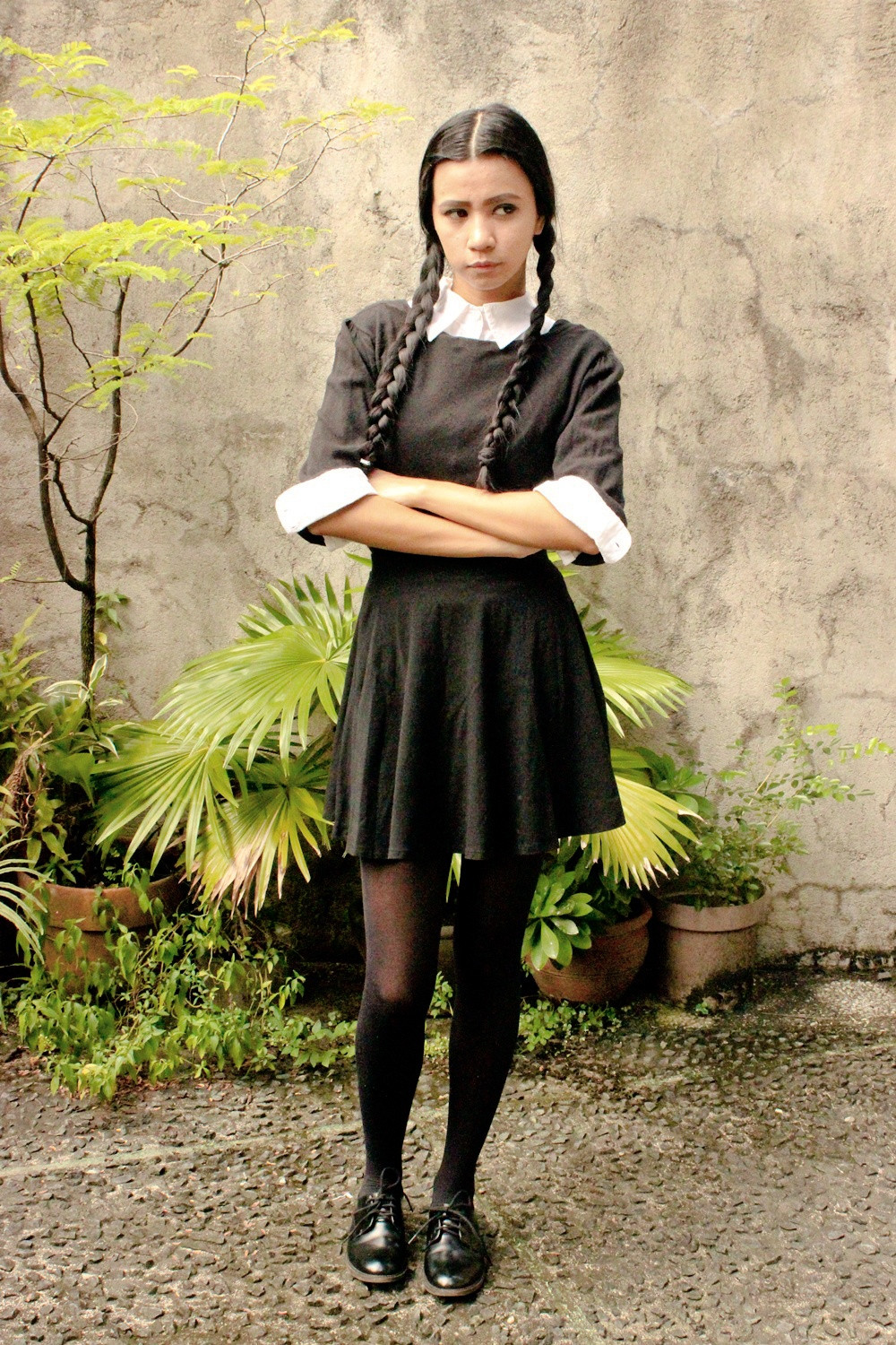 Best ideas about Wednesday Addams DIY Costume
. Save or Pin DIY WEDNESDAY ADDAMS HALLOWEEN COSTUME Now.