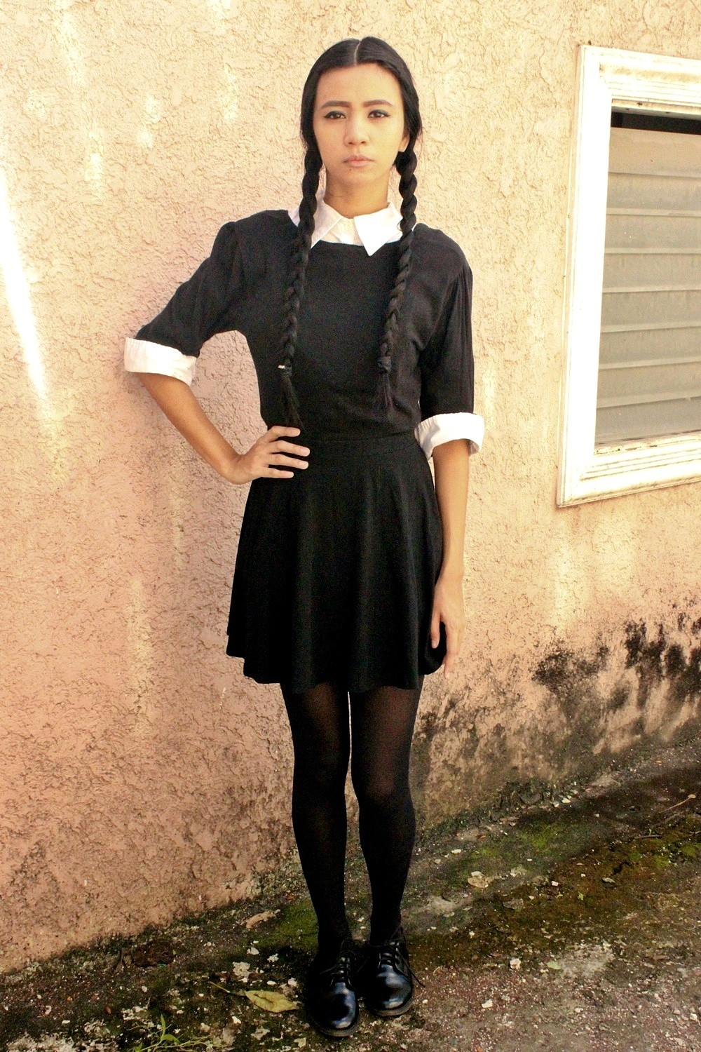 Best ideas about Wednesday Costume DIY
. Save or Pin DIY WEDNESDAY ADDAMS HALLOWEEN COSTUME – Lyndsay Picardal Now.