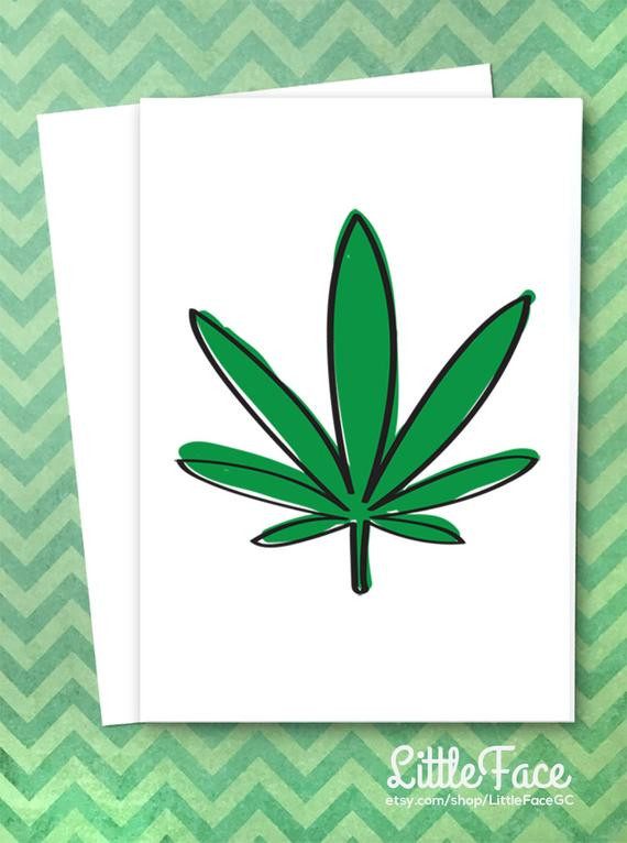 Best ideas about Weed Birthday Card
. Save or Pin Marijuana Greeting card Weed Card High Card Hi by LittleFaceGC Now.