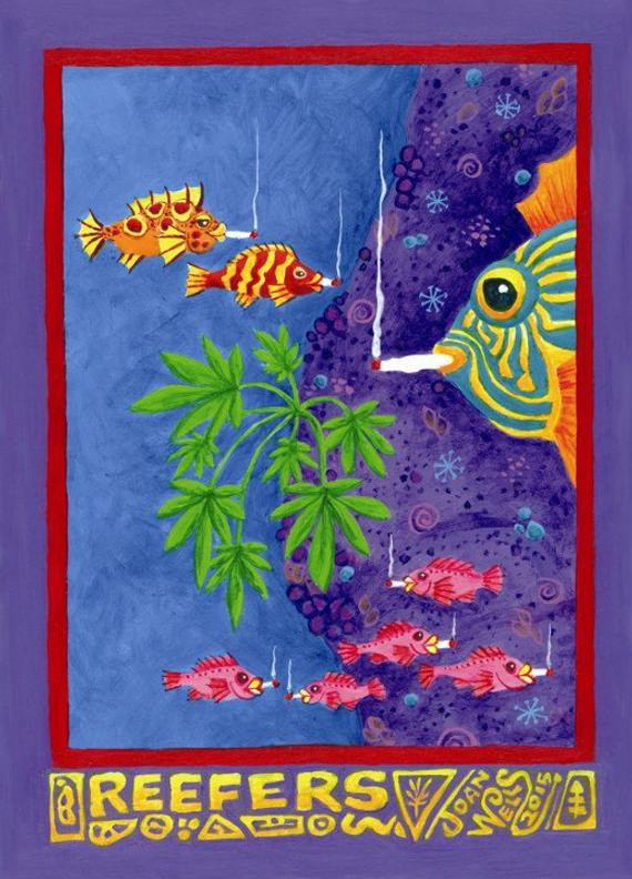 Best ideas about Weed Birthday Card
. Save or Pin FSeaweed Marijuana Art Greeting Card by PurpleJoansLLC on Etsy Now.