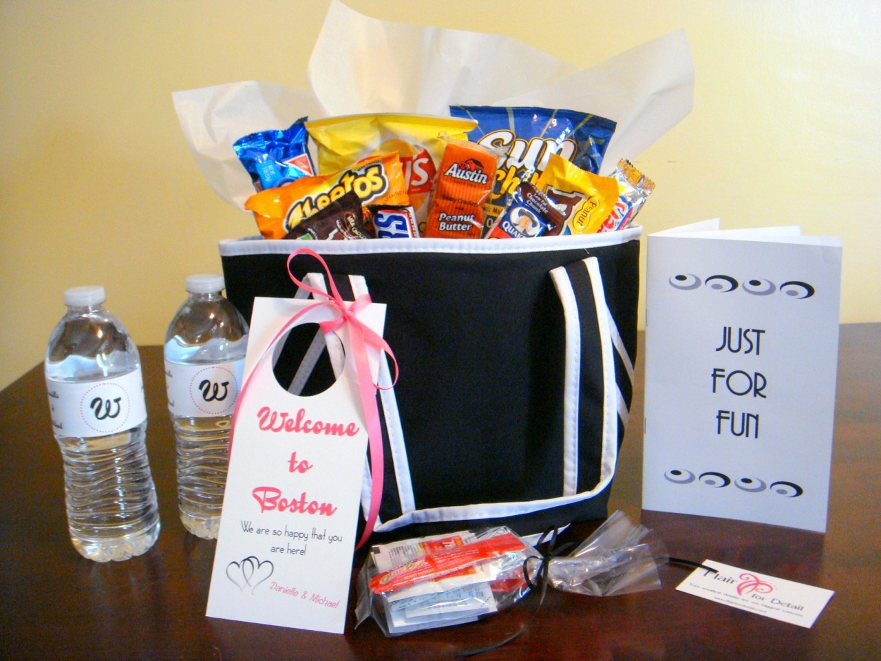 Best ideas about Welcome Gift Ideas
. Save or Pin Detroit Michigan Wedding Planner Blog Hospitality Bags Now.