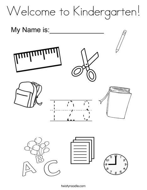 Best ideas about Welcome Preschool Coloring Sheets
. Save or Pin Wel e to Kindergarten Coloring Page Twisty Noodle Now.