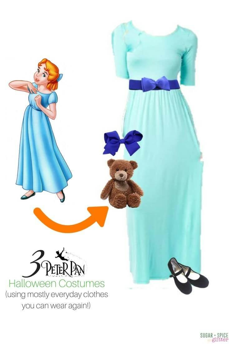 Best ideas about Wendy Costume DIY
. Save or Pin Disney Halloween Costumes from Everyday Clothes ⋆ Sugar Now.