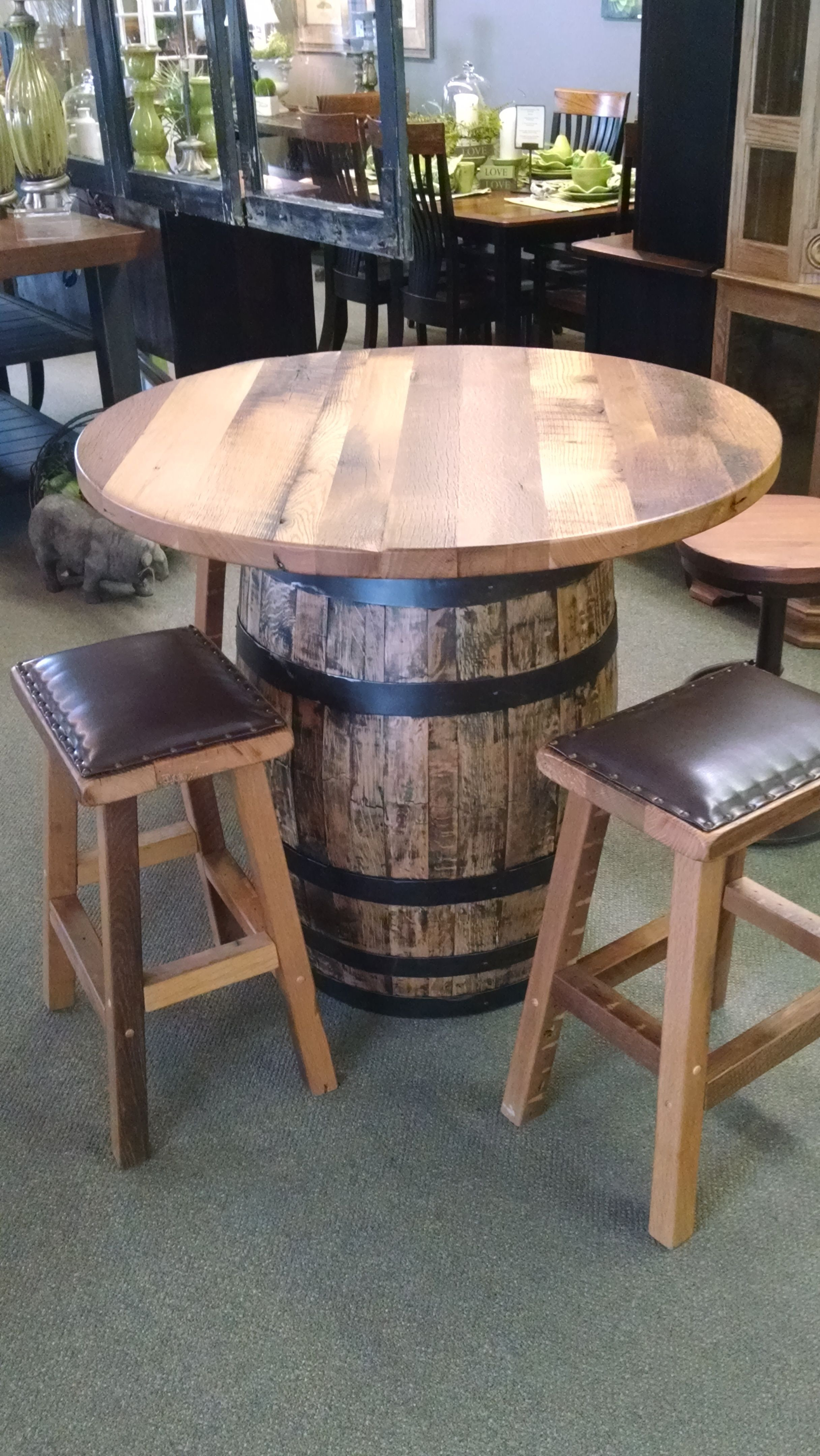 Best ideas about Whiskey Barrel Table DIY
. Save or Pin Custom Made Barrel Pub Table For the Home Now.