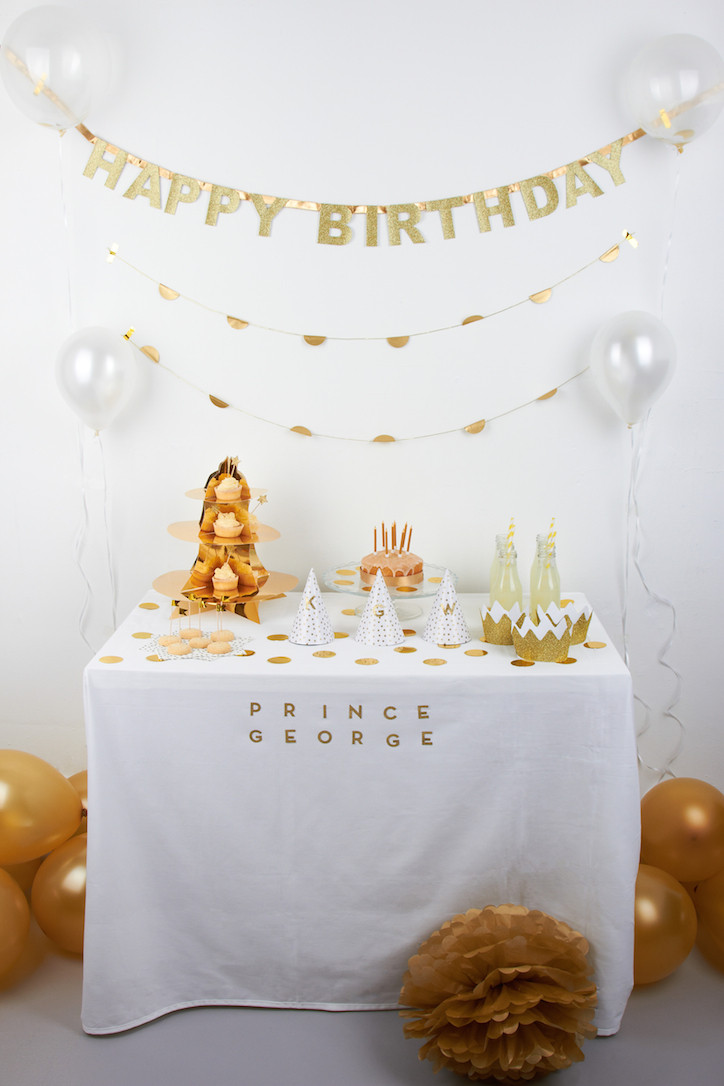 Best ideas about White And Gold Birthday Decorations
. Save or Pin AlexandAlexa Imagines What Prince George s Birthday Party Now.