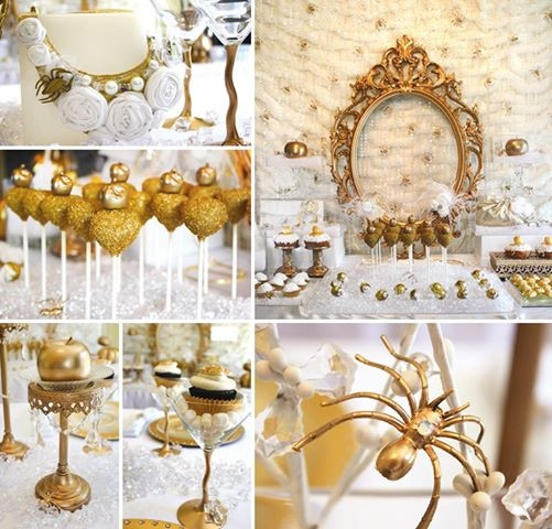 Best ideas about White And Gold Birthday Decorations
. Save or Pin Snow White Gold Party s and for Now.