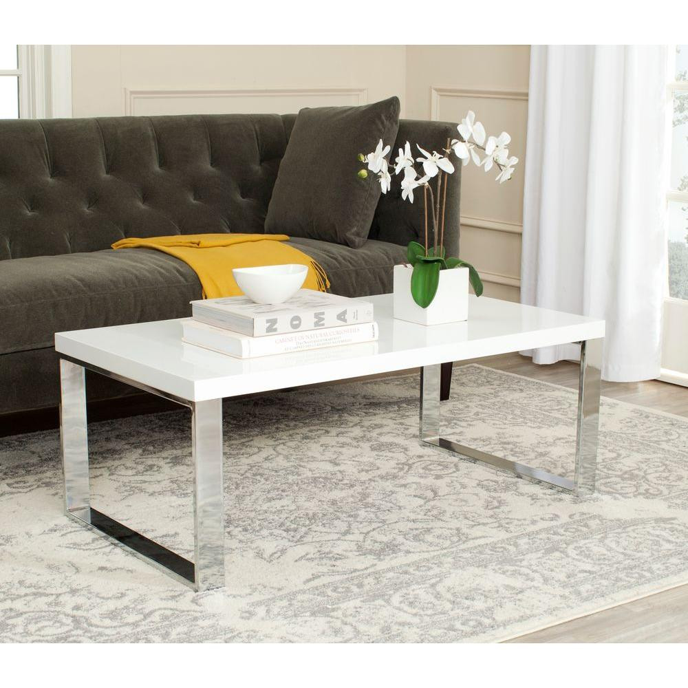 Best ideas about White Coffee Table
. Save or Pin Safavieh Rockford White Coffee Table FOX2215A The Home Depot Now.