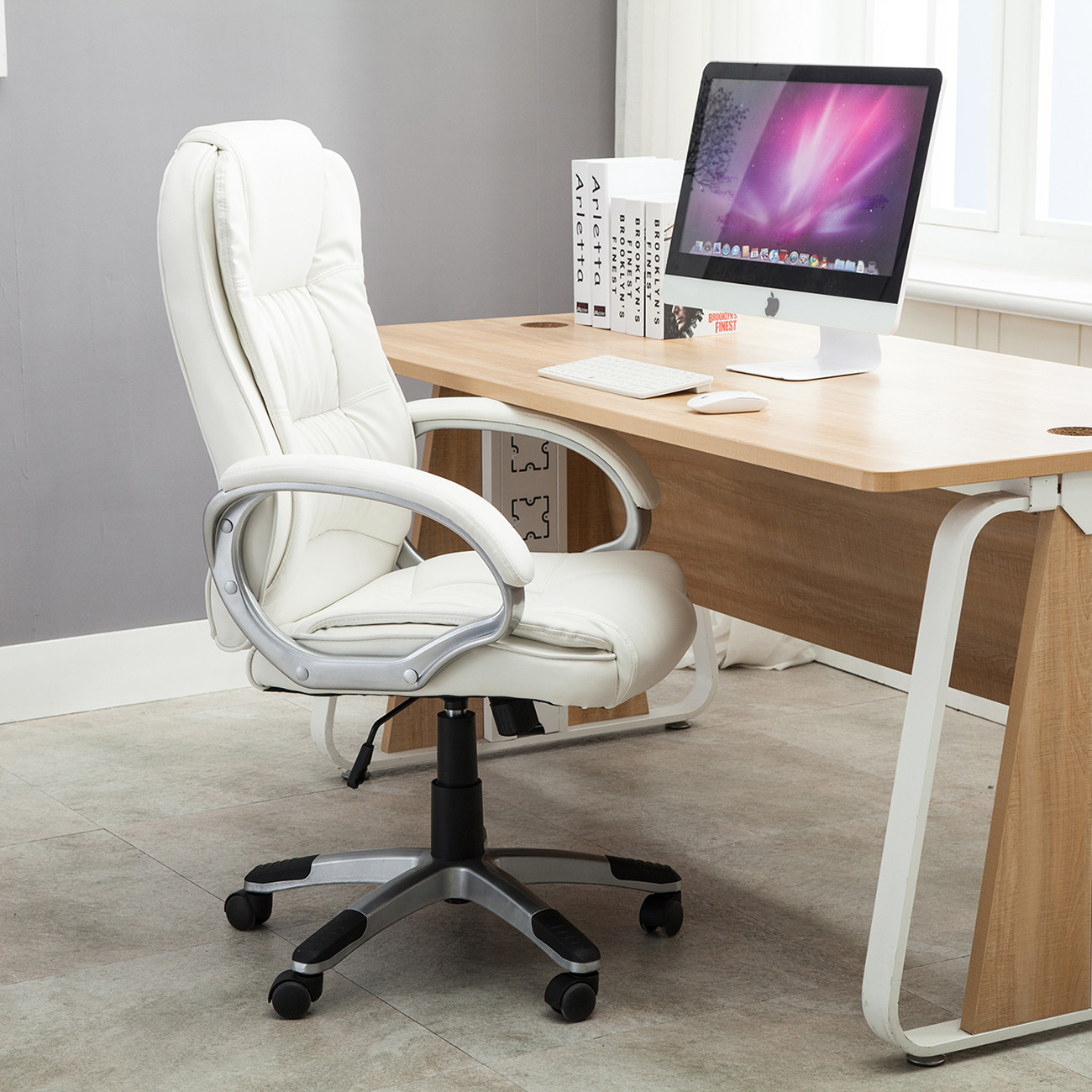 Best ideas about White Computer Chair
. Save or Pin White PU Leather High Back fice Chair Executive Now.