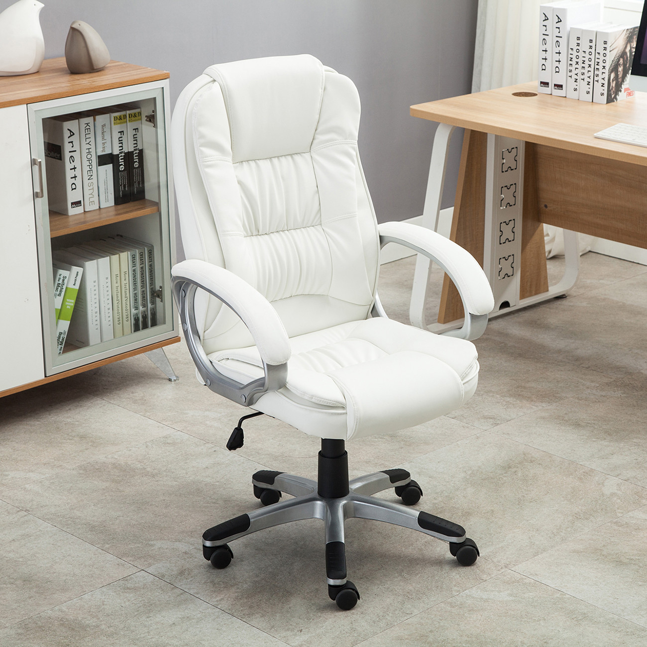 Best ideas about White Computer Chair
. Save or Pin White PU Leather High Back fice Chair Executive Now.