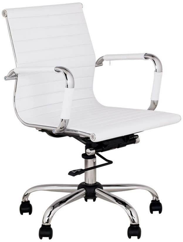 Best ideas about White Computer Chair
. Save or Pin White Low Back Leather Executive fice Desk Task puter Now.