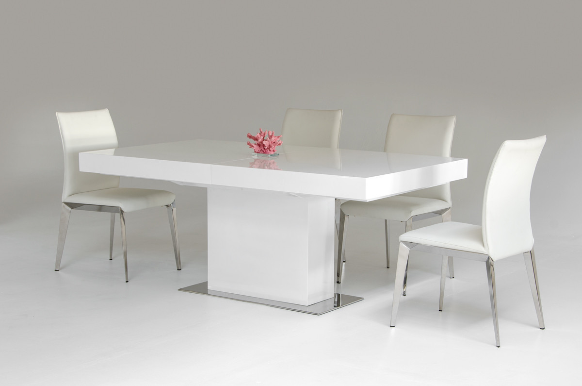Best ideas about White Dining Table
. Save or Pin Durham Modern White Lacquer Extendable Dining Table Now.