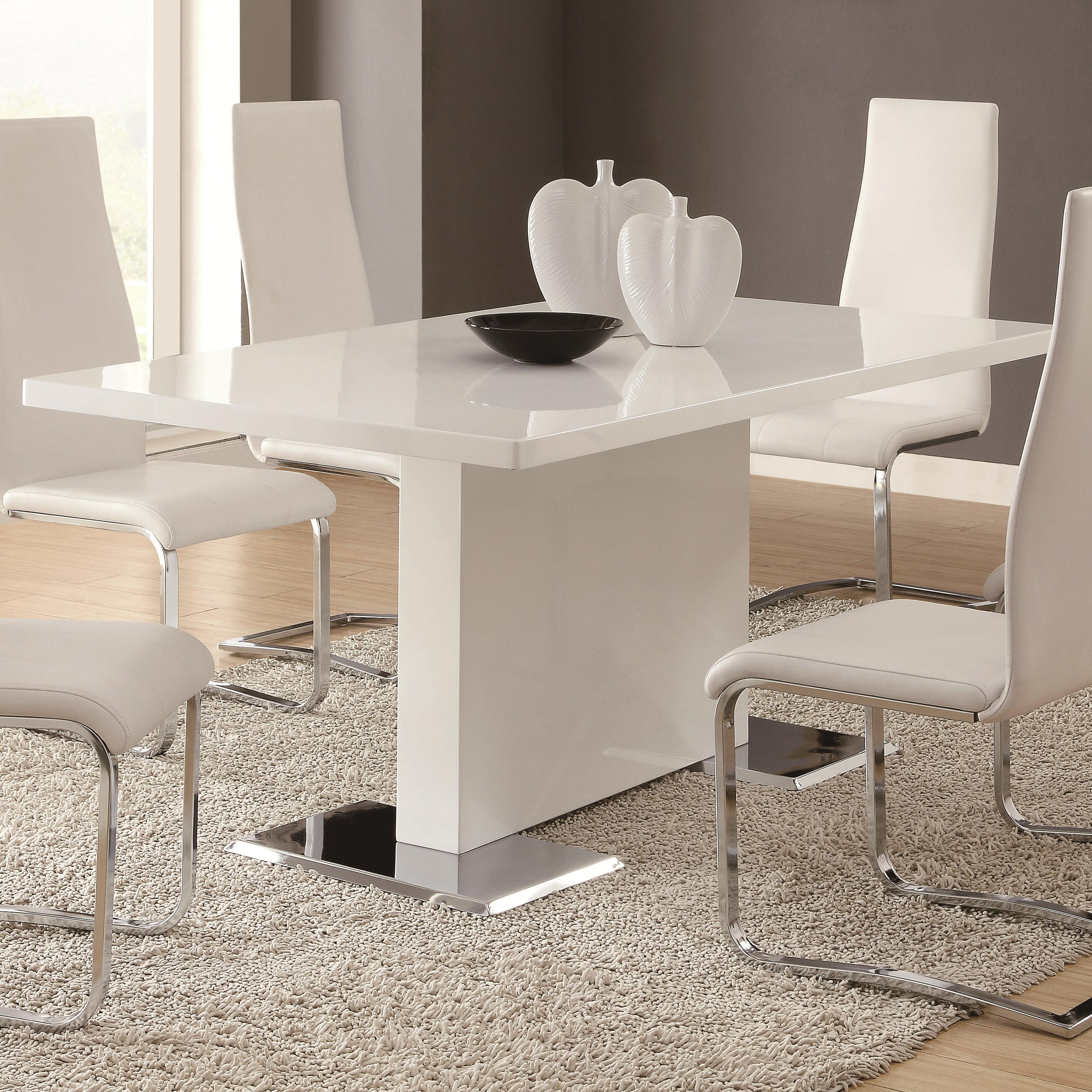 Best ideas about White Dining Table
. Save or Pin Coaster Modern Dining White Dining Table with Now.