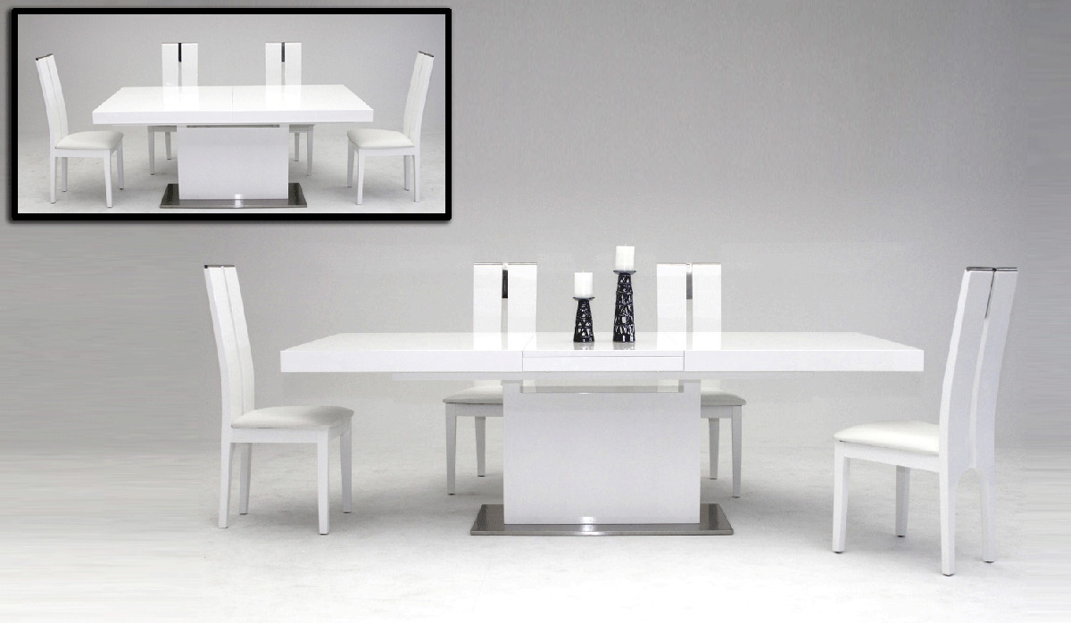 Best ideas about White Dining Table
. Save or Pin Modrest Zenith Modern White Extendable Dining Table Now.