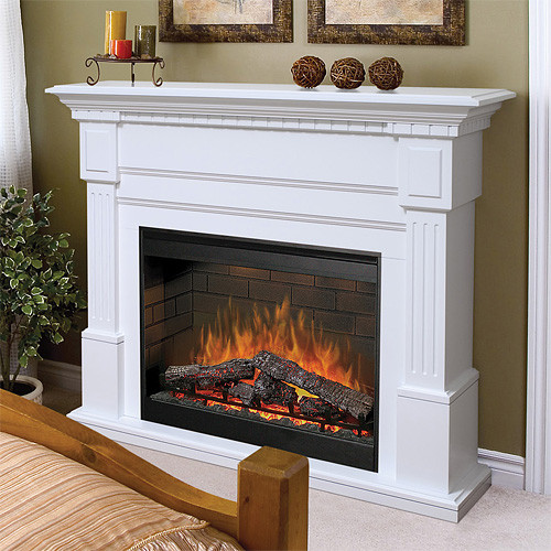 Best ideas about White Electric Fireplace
. Save or Pin Dimplex Sus Electric Fireplace Mantel Package in White Now.