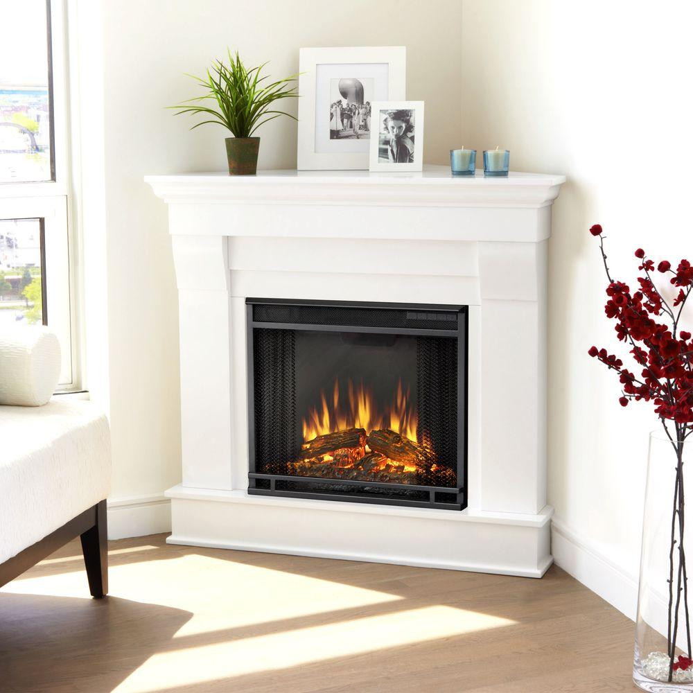 Best ideas about White Electric Fireplace
. Save or Pin Real Flame Chateau 41 in Corner Electric Fireplace in Now.