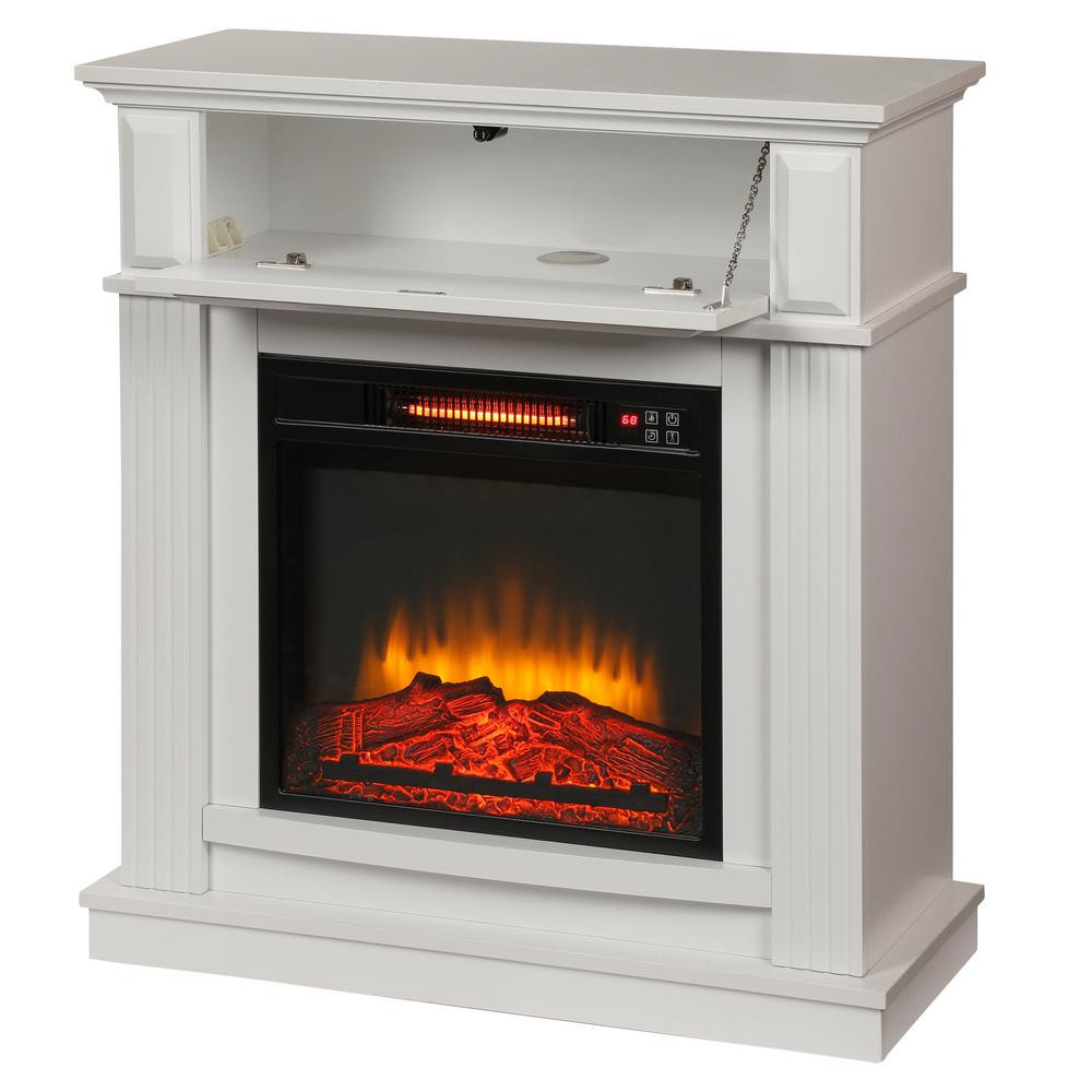 Best ideas about White Electric Fireplace
. Save or Pin Real Flame Ashley 48 in Electric Fireplace in White 7100E Now.