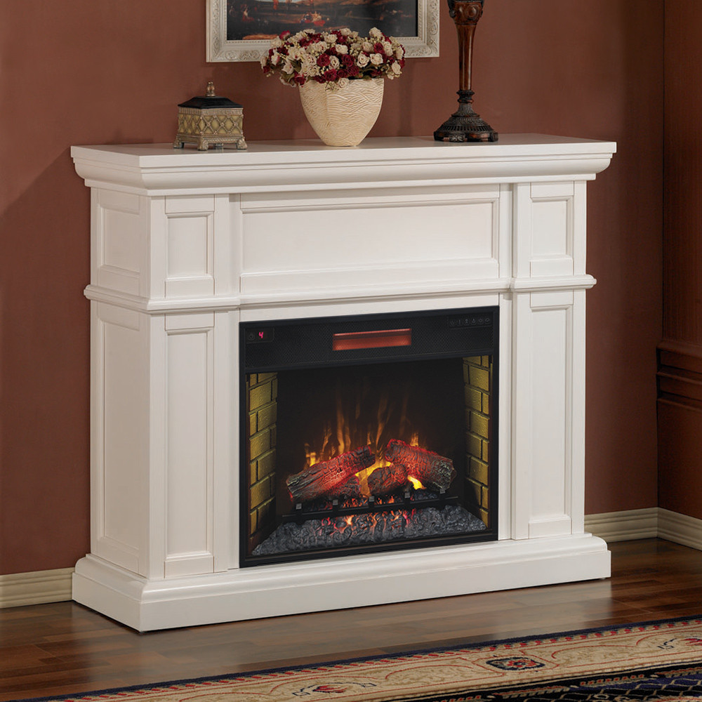 Best ideas about White Electric Fireplace
. Save or Pin Artesian 28" White Electric Fireplace Mantel Package Now.