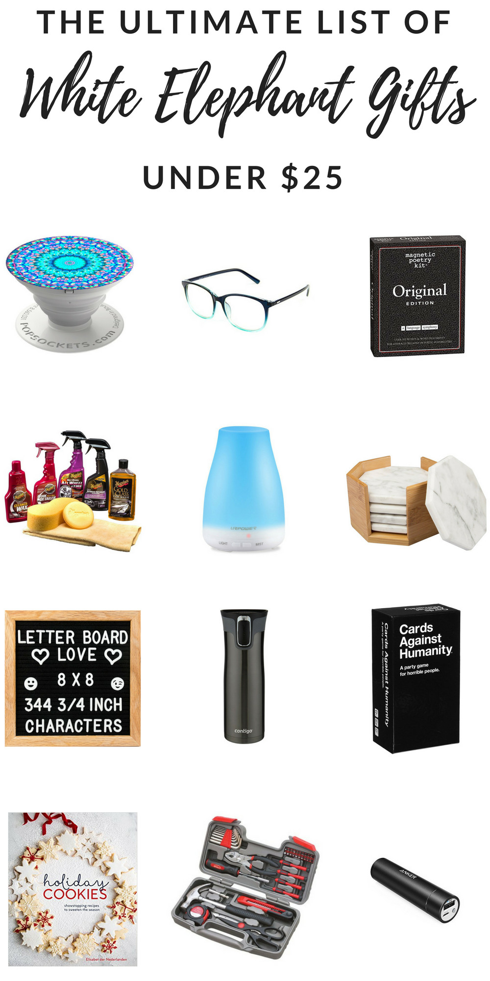 Best ideas about White Elephant Gift Ideas $25
. Save or Pin The Ultimate List of White Elephant Gifts Under $25 Now.