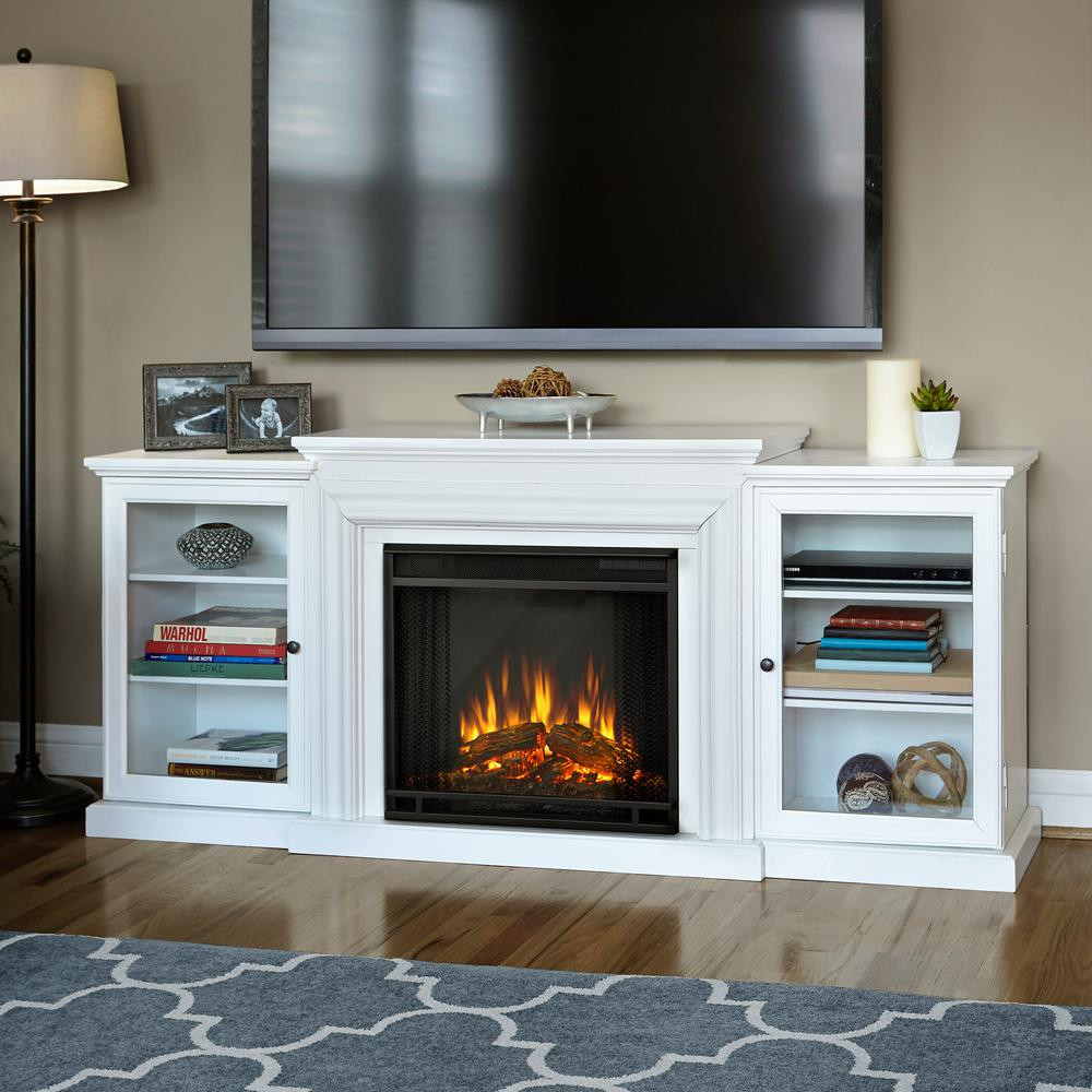 Best ideas about White Fireplace Tv Stand
. Save or Pin Real Flame Frederick 72 in Freestanding Electric Now.