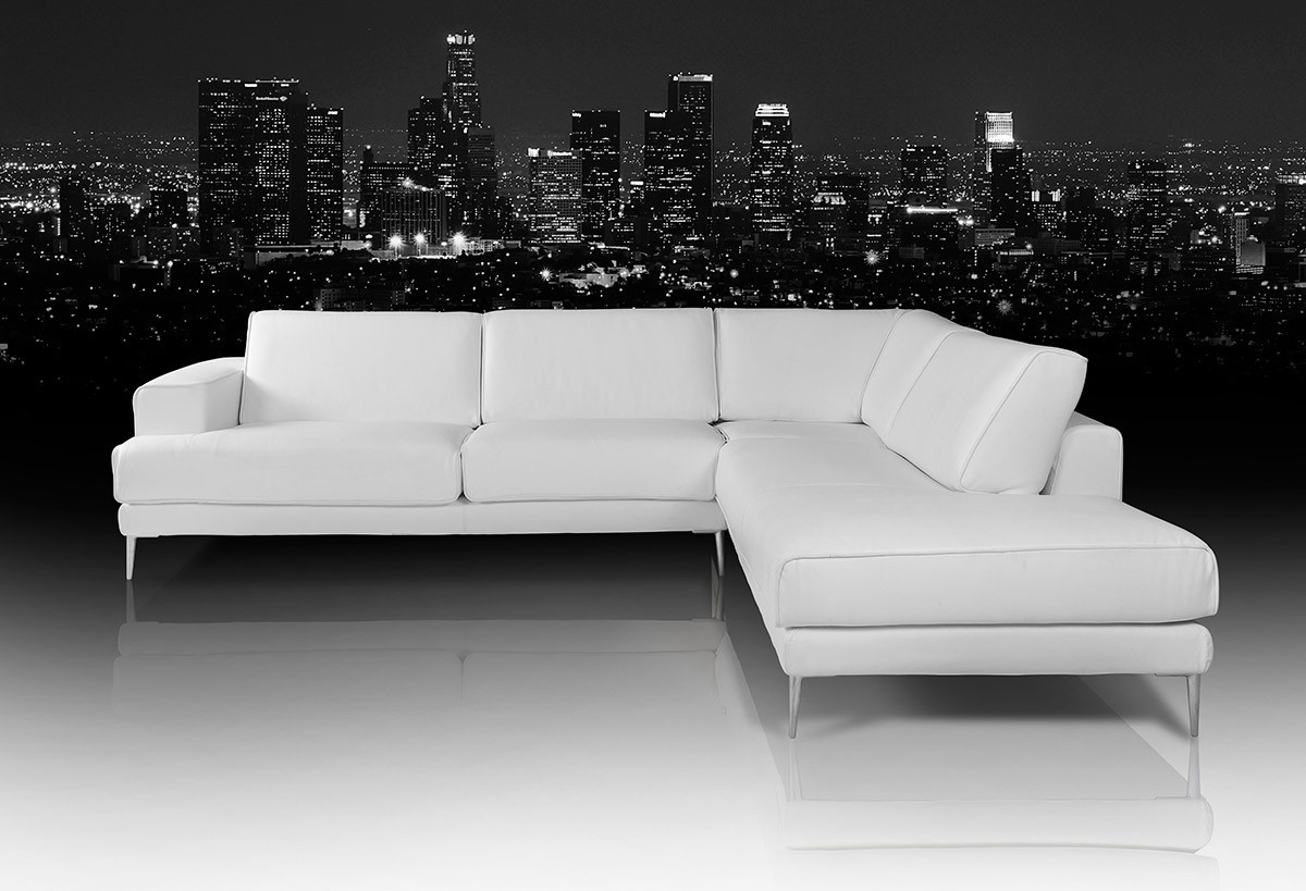 Best ideas about White Leather Sectional Sofa
. Save or Pin Dima Mirage Modern White Leather Sectional Sofa Now.
