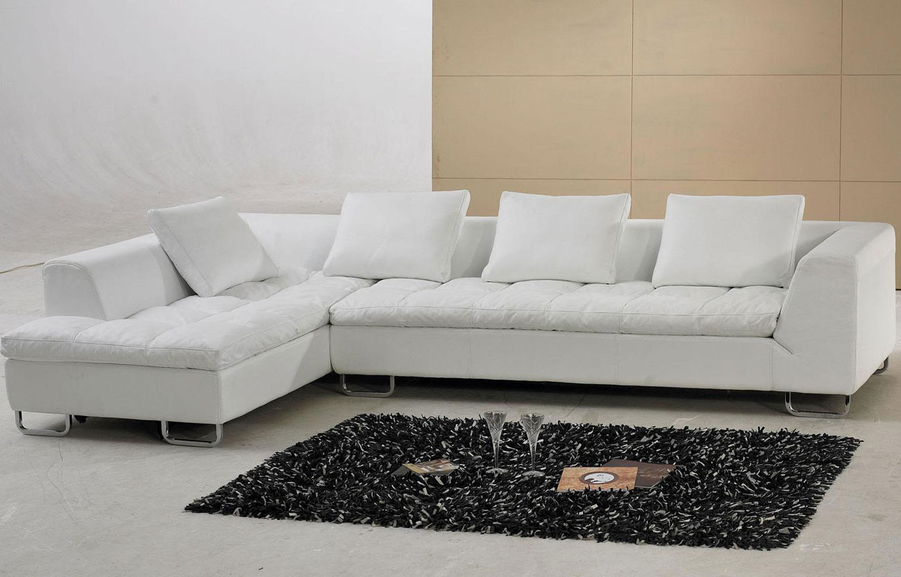 Best ideas about White Leather Sectional Sofa
. Save or Pin White Contemporary L Shaped Leather Sectional Sofa Couch Now.