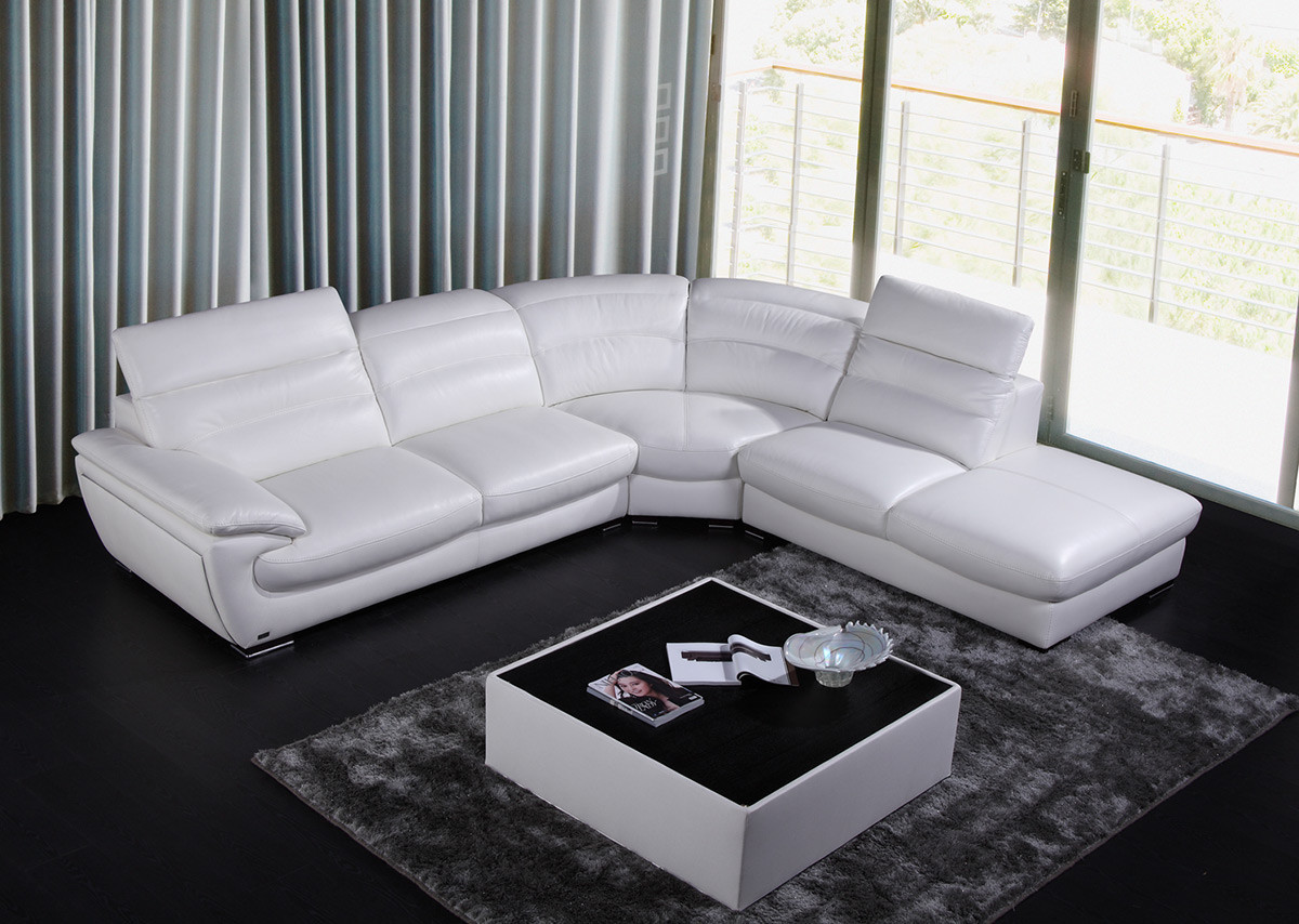 Best ideas about White Leather Sectional Sofa
. Save or Pin Miracle Contemporary White Leather Sectional Sofa Now.
