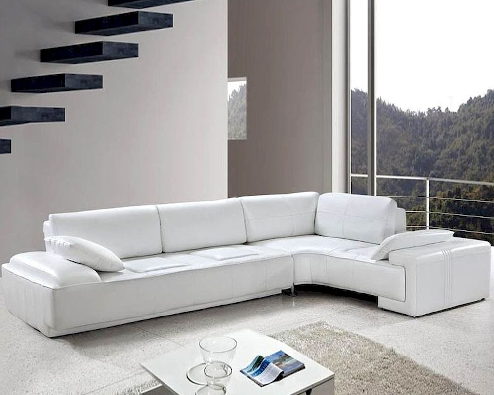 Best ideas about White Leather Sectional Sofa
. Save or Pin White Leather Modern Design Sectional Sofa Set 44L0738 Now.