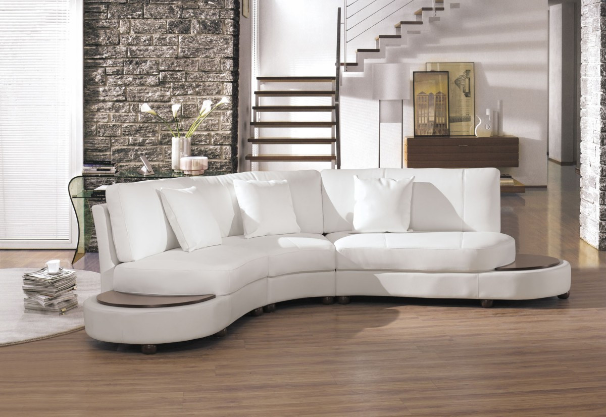 Best ideas about White Leather Sectional Sofa
. Save or Pin 2229Bc Modern White Leather Sectional Sofa Now.
