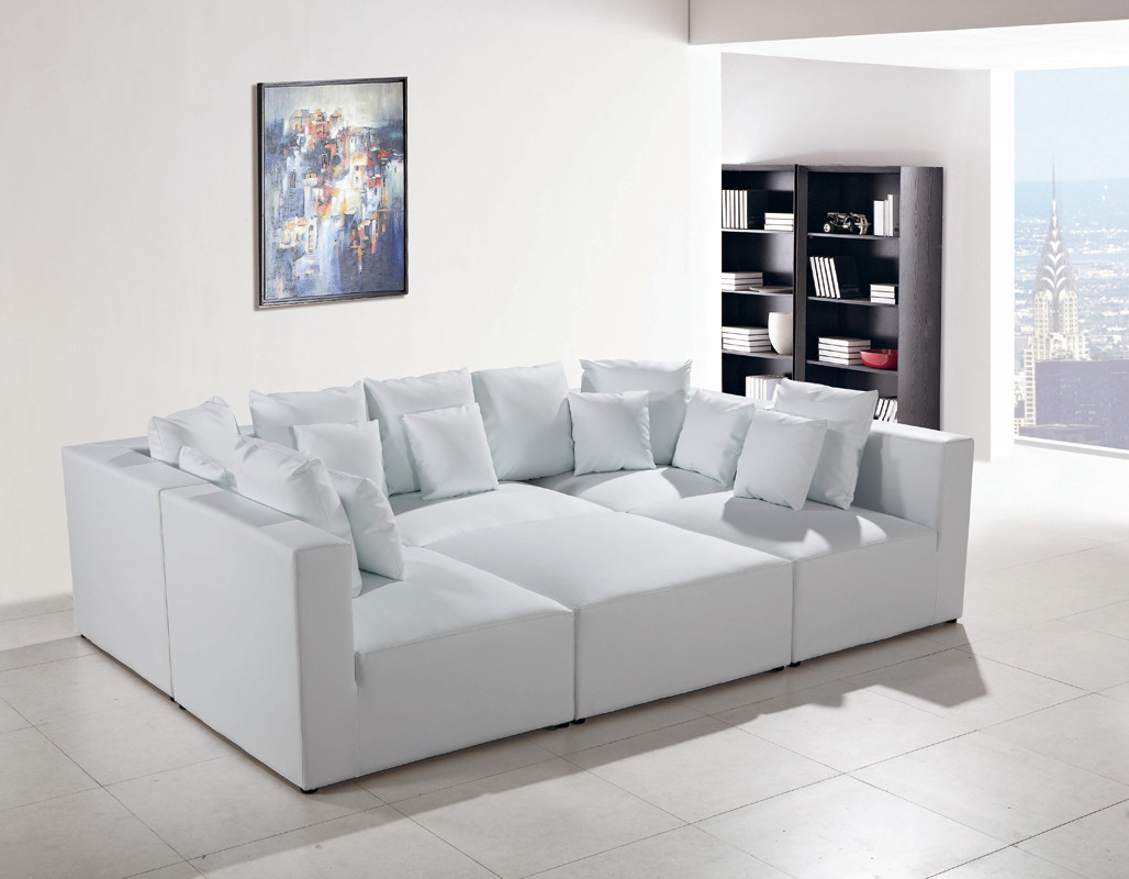 Best ideas about White Leather Sectional Sofa
. Save or Pin 206 Modern White Leather Sectional Sofa Now.