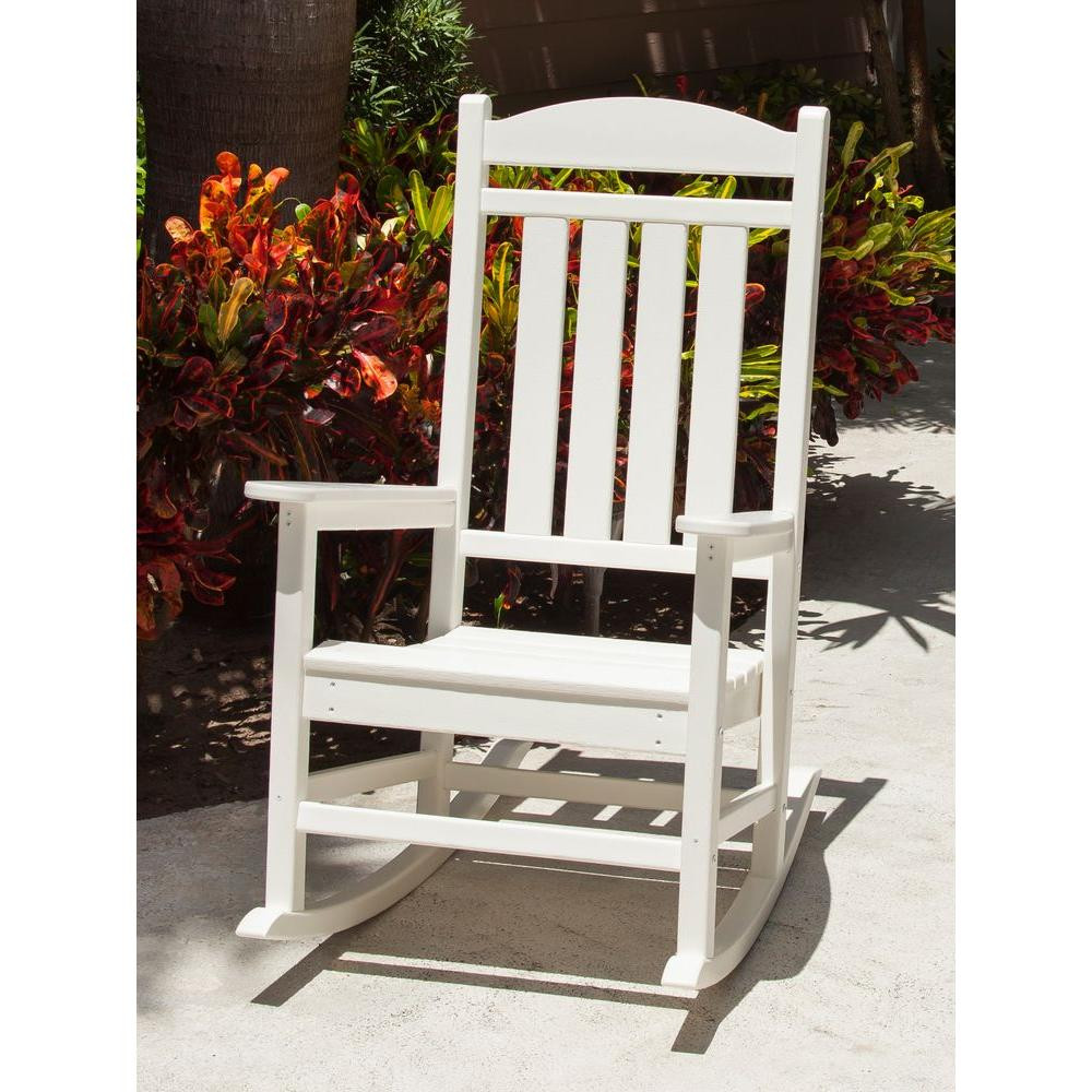Best ideas about White Rocking Chair
. Save or Pin White Patio Rocker Rocking Chair POLYWOOD Weather Now.